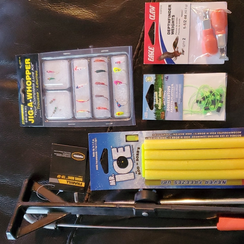 Fishing Stuff includes lures, ice fishing